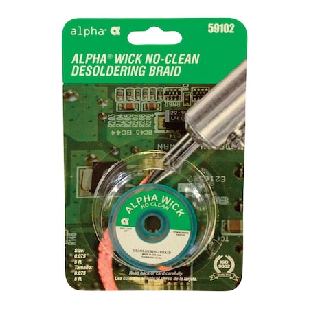 Alpha Metals Alpha Fry No-Clean Desoldering Braid Copper 1 pc AM59102